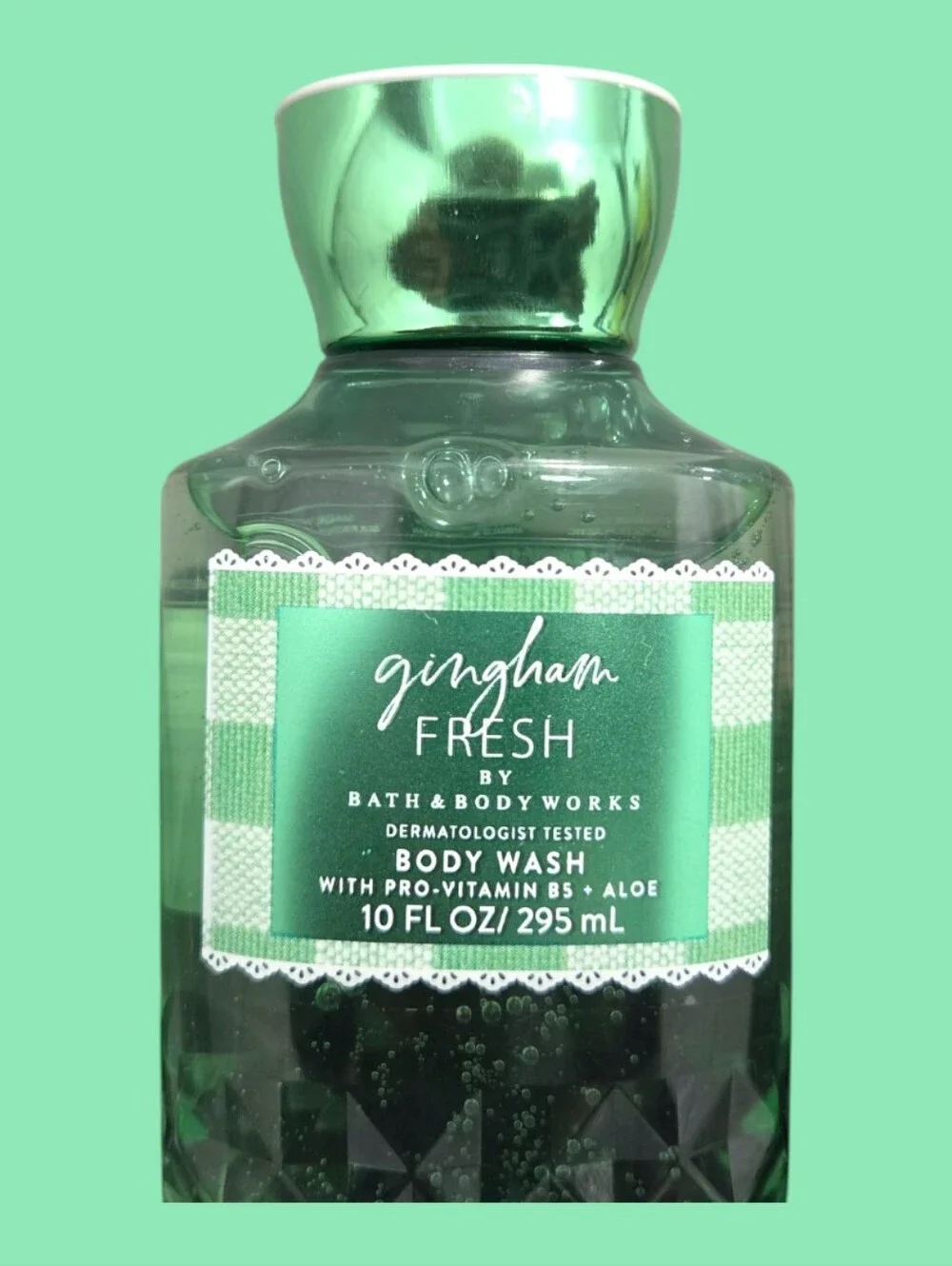 Bath & Body Works Ladie's Gingham Fresh Green Body Wash